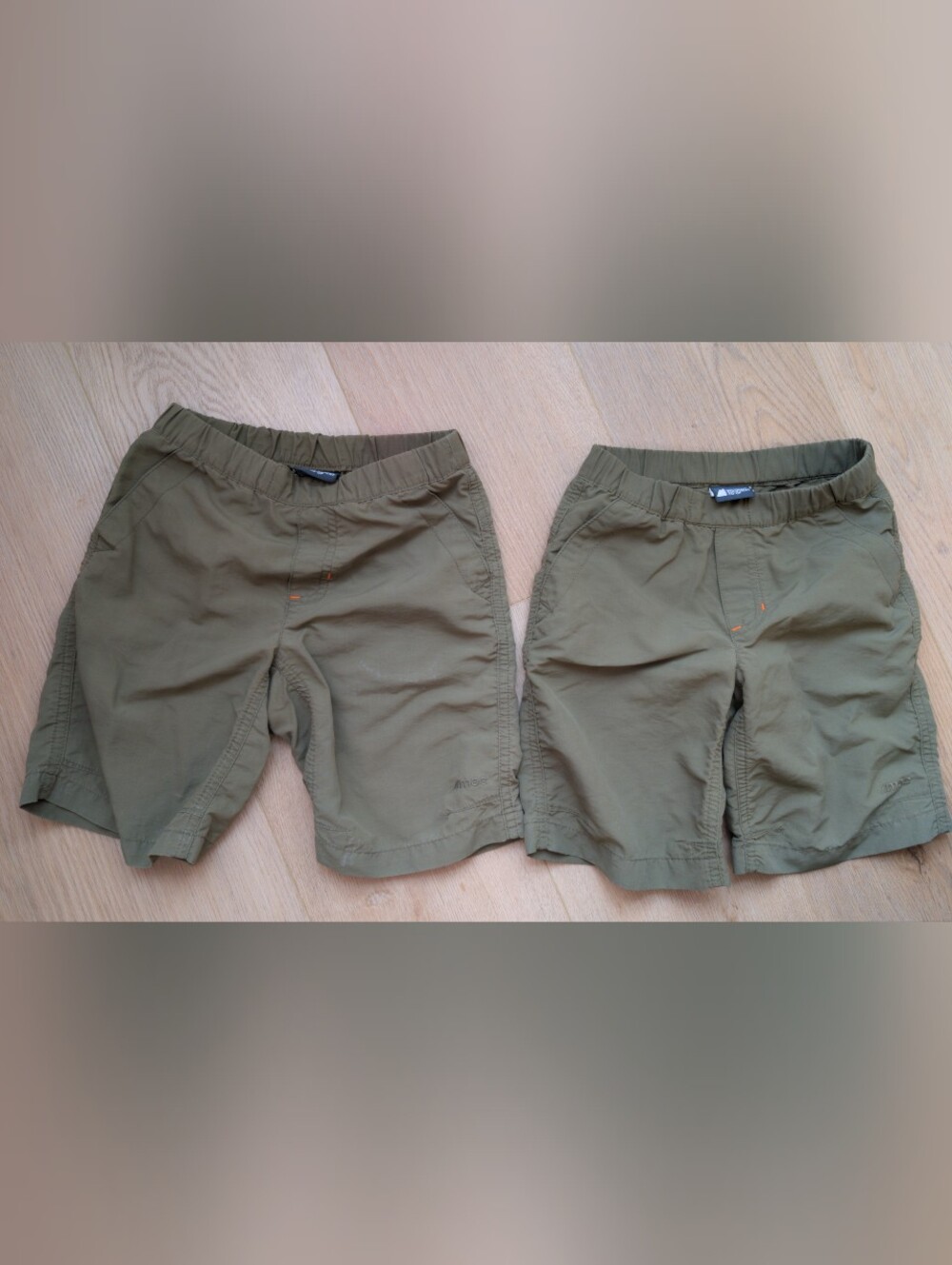 MEC Kids Olive Green Casual Shorts- 2 Set
